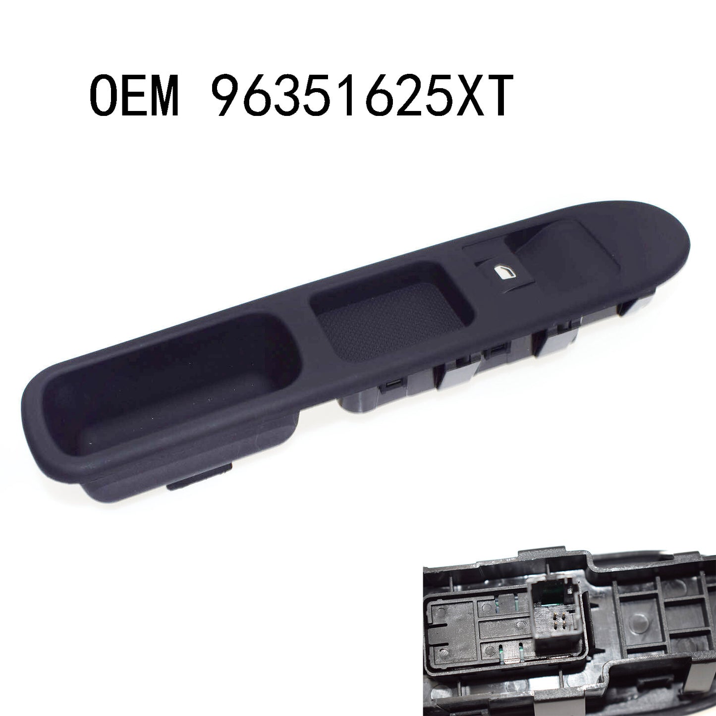 for Peugeot 307 2001-2011 96351625XT Passenger Power Window Switch Control BLACK