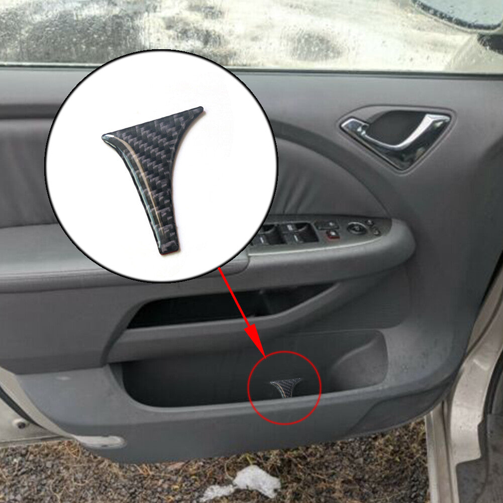 Carbon Fiber Door Accent Panel Trim Interior Cover for Honda Odyssey 2005-2010