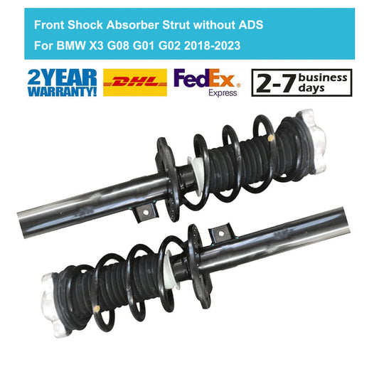 2PCS For BMWX3 G08 G01 G02 2018-2022 Front Shock Spring Struts Assembly w/o EDC