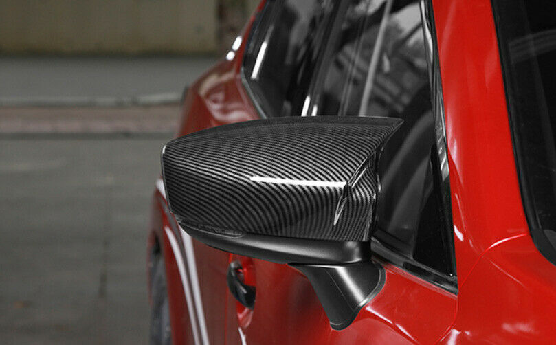 for Mazda 6 Atenza 2018-2021 Carbon Fiber Horn Outer Rear View Mirror Cover Trim