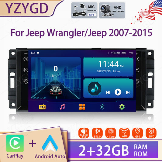 for Jeep for Wrangler / for Jeep 2007-2015 Stereo Android Carplay Car Radio Screen BT GPS