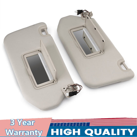 2-pack for 2013-2018 for Nissan Pathfinder beige left and right sun visors