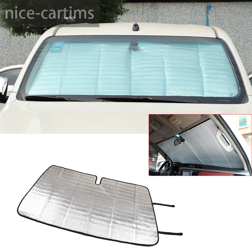 For T@yota Hilux Revo 2015-2021 Front Windshield Sunshade Visors UV Block Cover