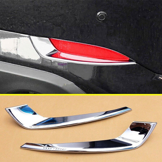 2PCS Chrome Rear Fog Light Eyelid Molding Strip Trims for Mazda CX-5 CX5 2022-24