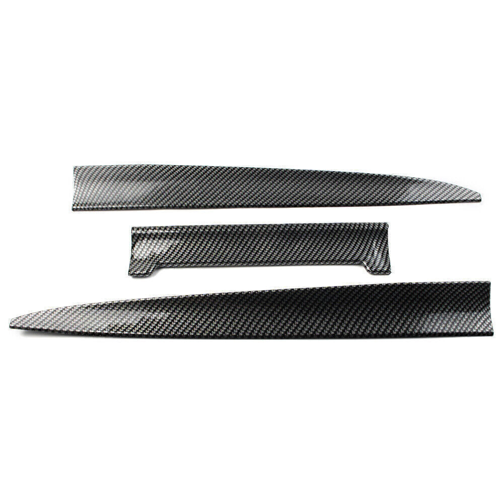 Carbon fiber rear wing lip, tailgate, trunk roof, and body trim cover - universal