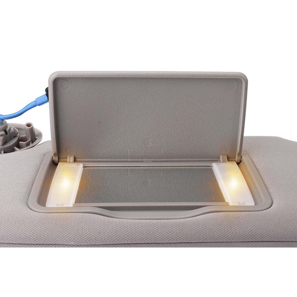 83280-TLY-H11ZB Gray Sun Visor for Honda CR-V Interior W/Mirror Light Left Side