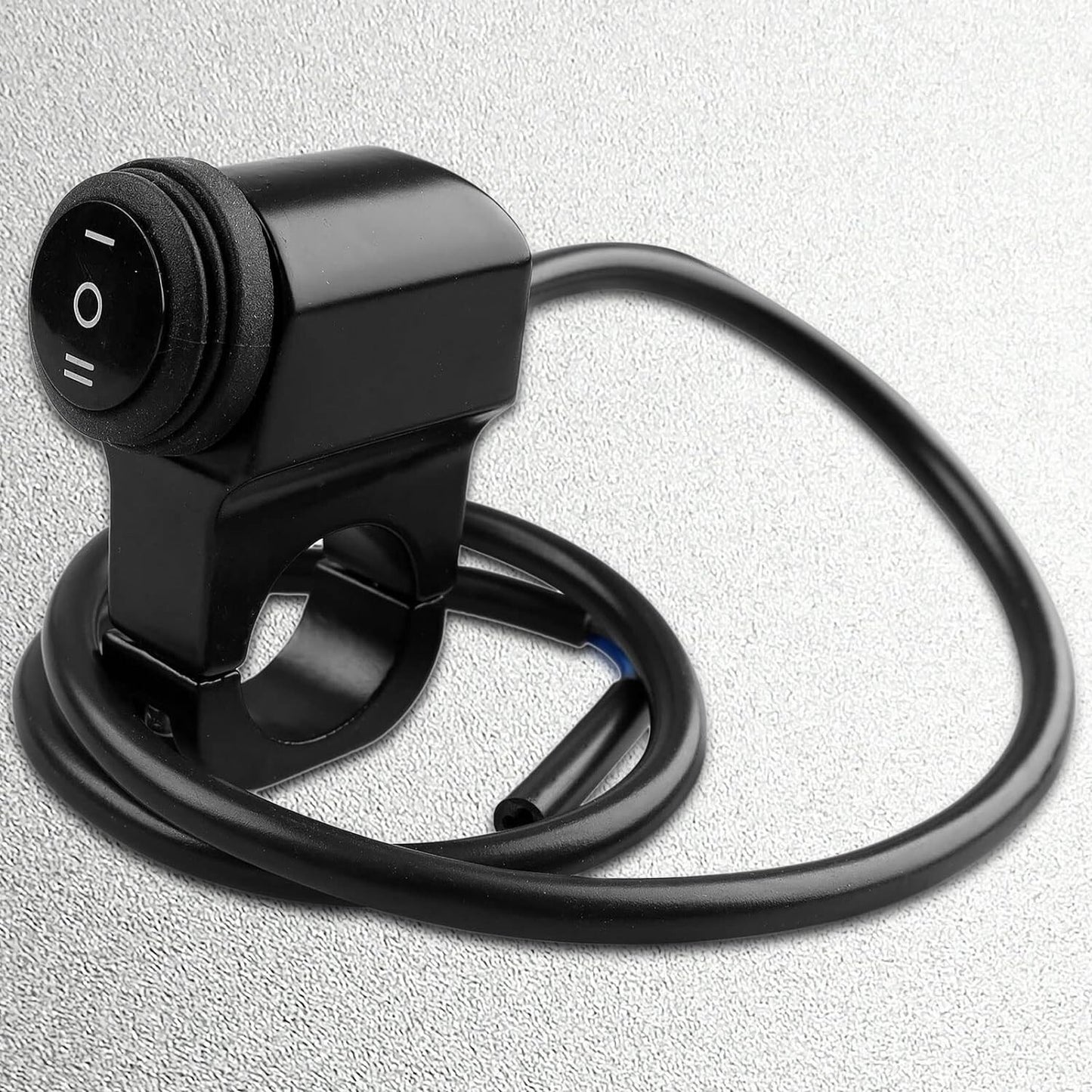 7/8 22-23mm Handlebar On-Off-On Control CNC Craft Mounting Bracket Suits (Black)
