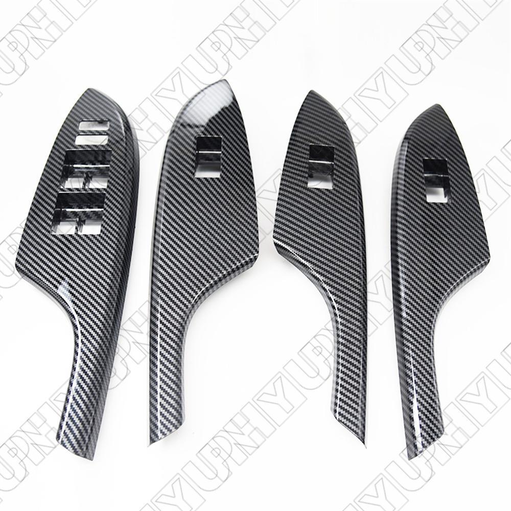 4Pcs Door Window Switch Trim Cover Bezel Panel For 2006-2013 for Toyota for Corolla LHD