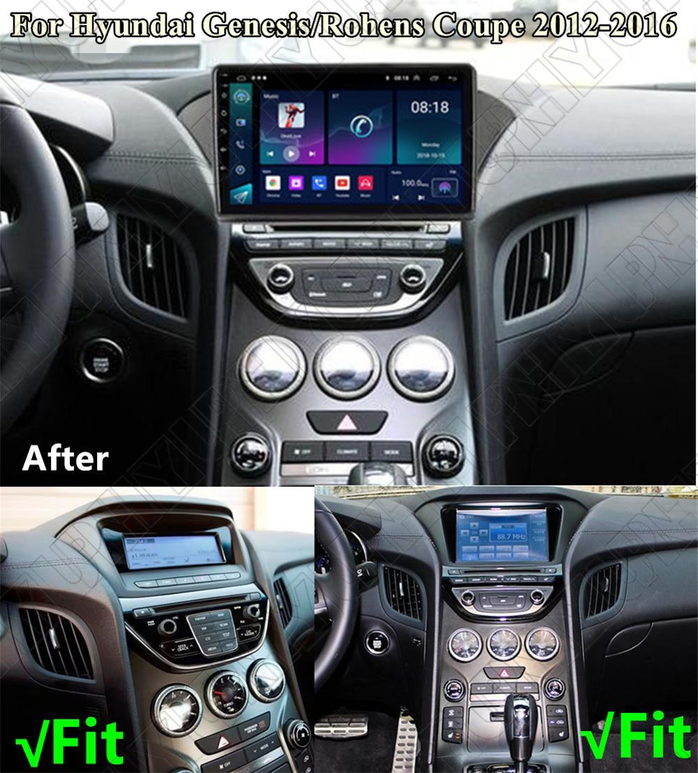 9 4+32GB Stereo Radio GPS Nav FM Head Unit Wifi for Hyundai for Genesis Coupe 12-16