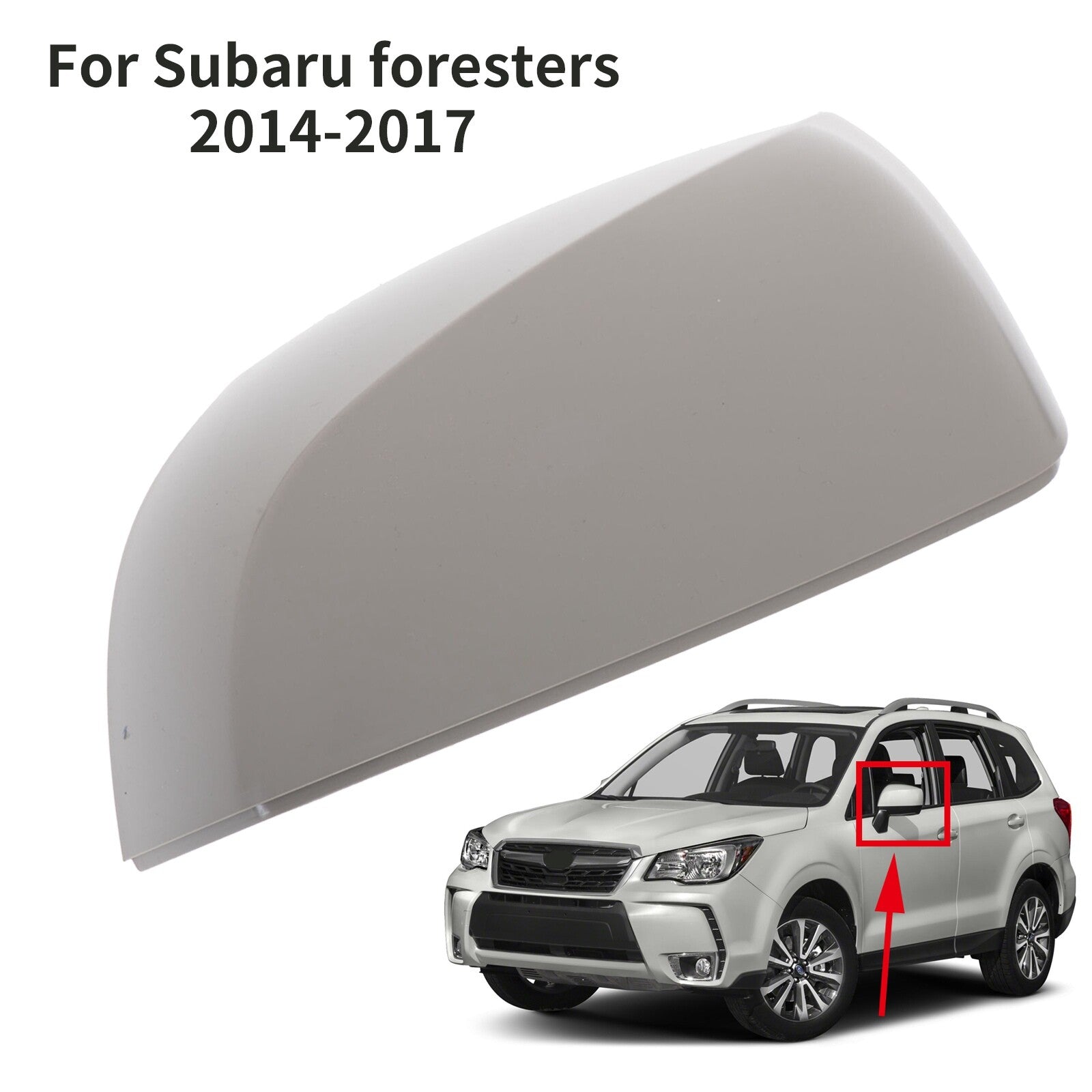 Driver Side LH Rearview Mirror Cap Cover Fit 12-2018 for Subaru Forester Impreza AT