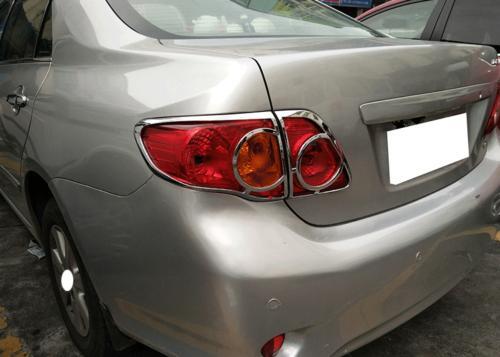 Chrome Style Rear Tail Light Lamp Frame Trim 4PCS for Toyota for Corolla 2008-2010