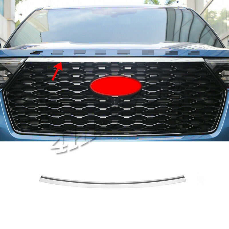 for Ford Explorer 2020-2022 Chrome Hood Bonnet Grille Molding Strip Cover Trim
