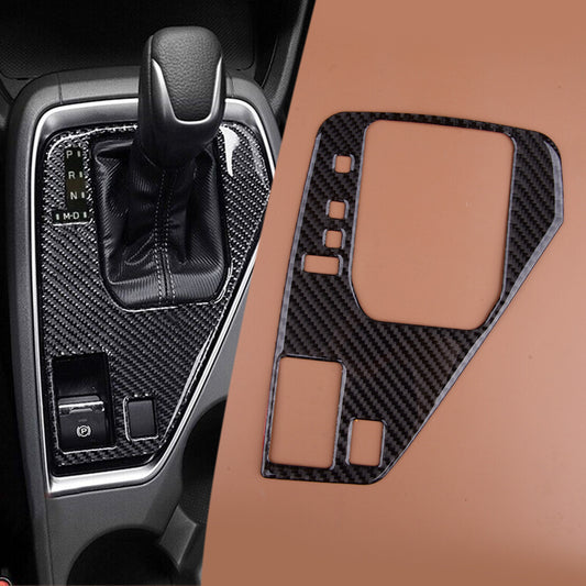 Carbon Fiber Gear Shift Panel Trim Cover Fit for Subaru Crosstrek 2024 Replace
