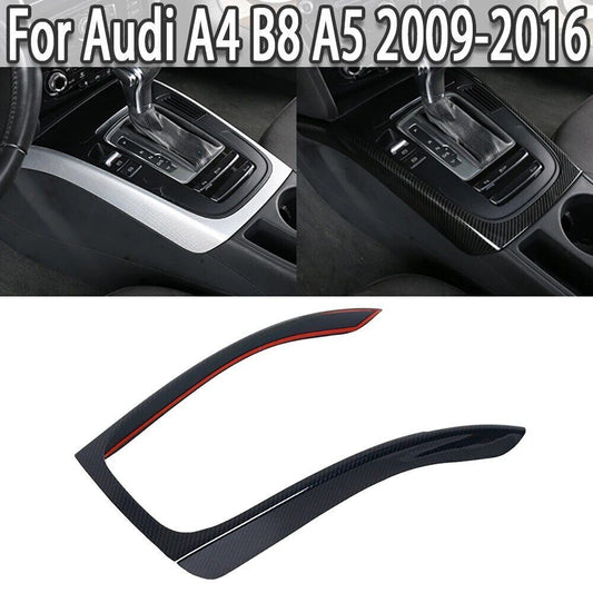 for Audi A4 B8 2009-2016 Modified Carbon Fiber Center Console Gear Shift Frame