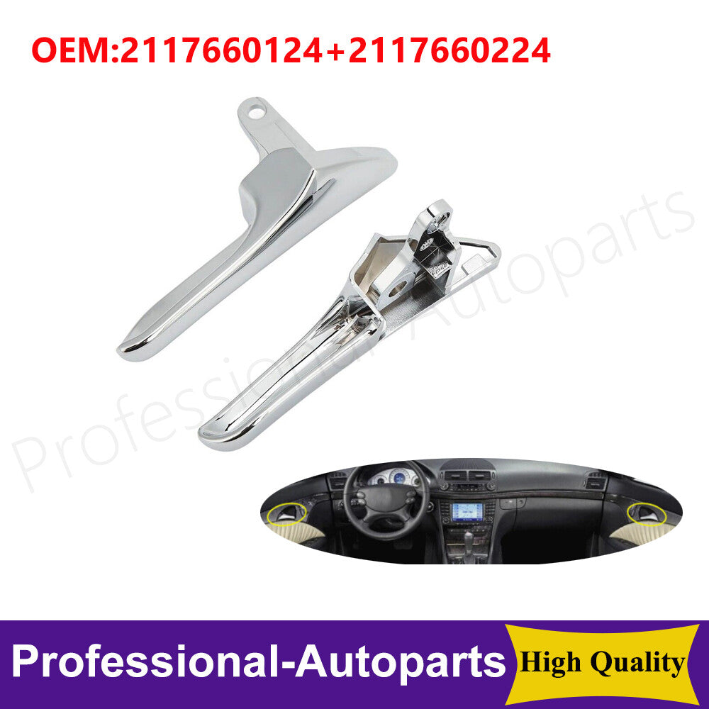 1Pair Left+Right Door Inner Chrome Pull Handle for Benz W211 S211 E550 E350