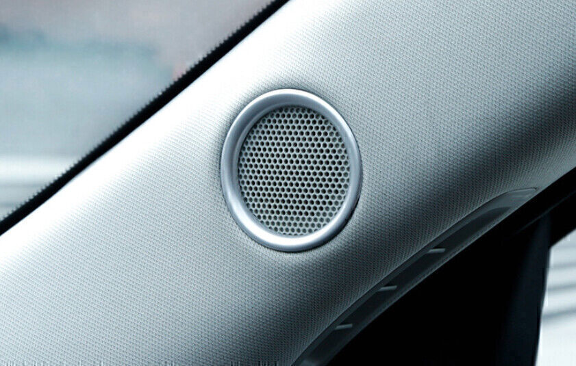 for Mazda CX-5 CX5 2017-24 Matt Silver A Pillar Horn Speaker Sound Cover Trim 2X