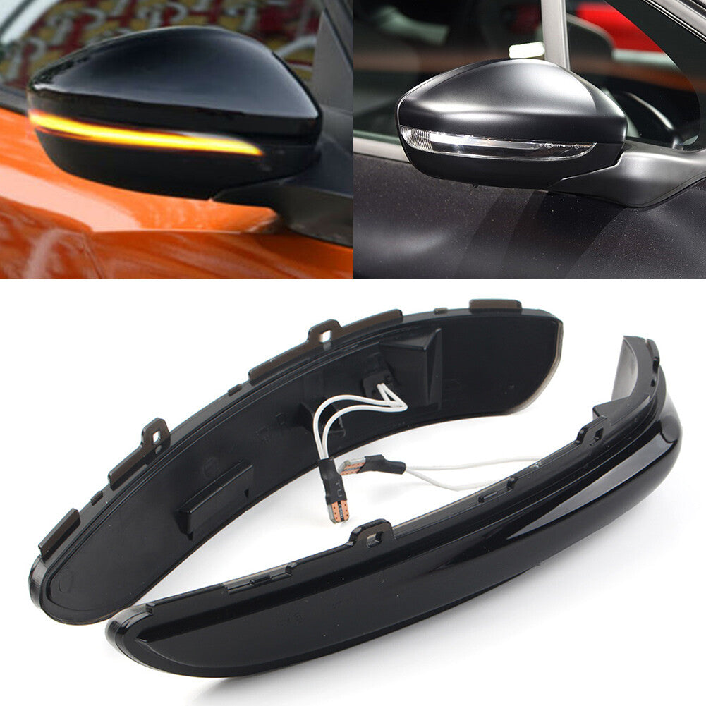 for Peugeot 208 2008 12-21 Dynamic LED Rearview Mirror Flowing Turn Signal Light