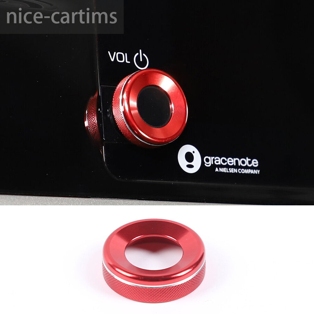Alloy Red Audio Volume Ring Cover For Toyot@ Tundr@ /Sequoia 2022-23 Accessories