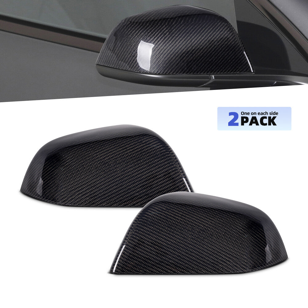 For 17-23 for Tesla Model 3 Carbon Fiber Side View Mirror Cover Replacement 1092290