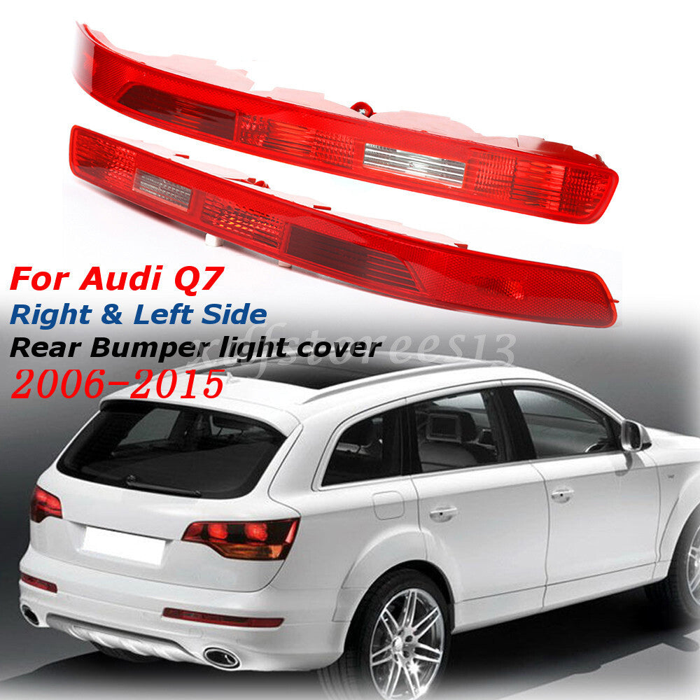 Left+Right for Audi Q7 06-15 Rear Lower Bumper Tail Light Reverse Stop Fog Lamp