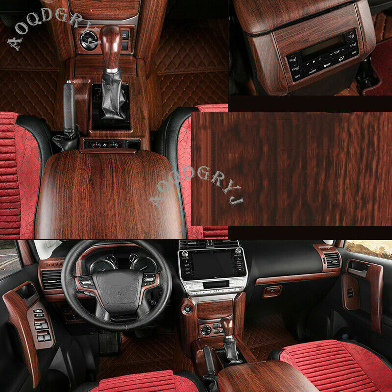 44x for Toyota Prado 2018-2021 Matte Wood Grain ABS Interior Dash Trim Kit decor