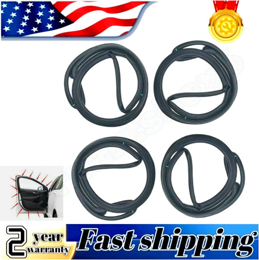 new 4-piece door Weatherstrip molded seals for Honda Accord Sedan 1998 - 2002