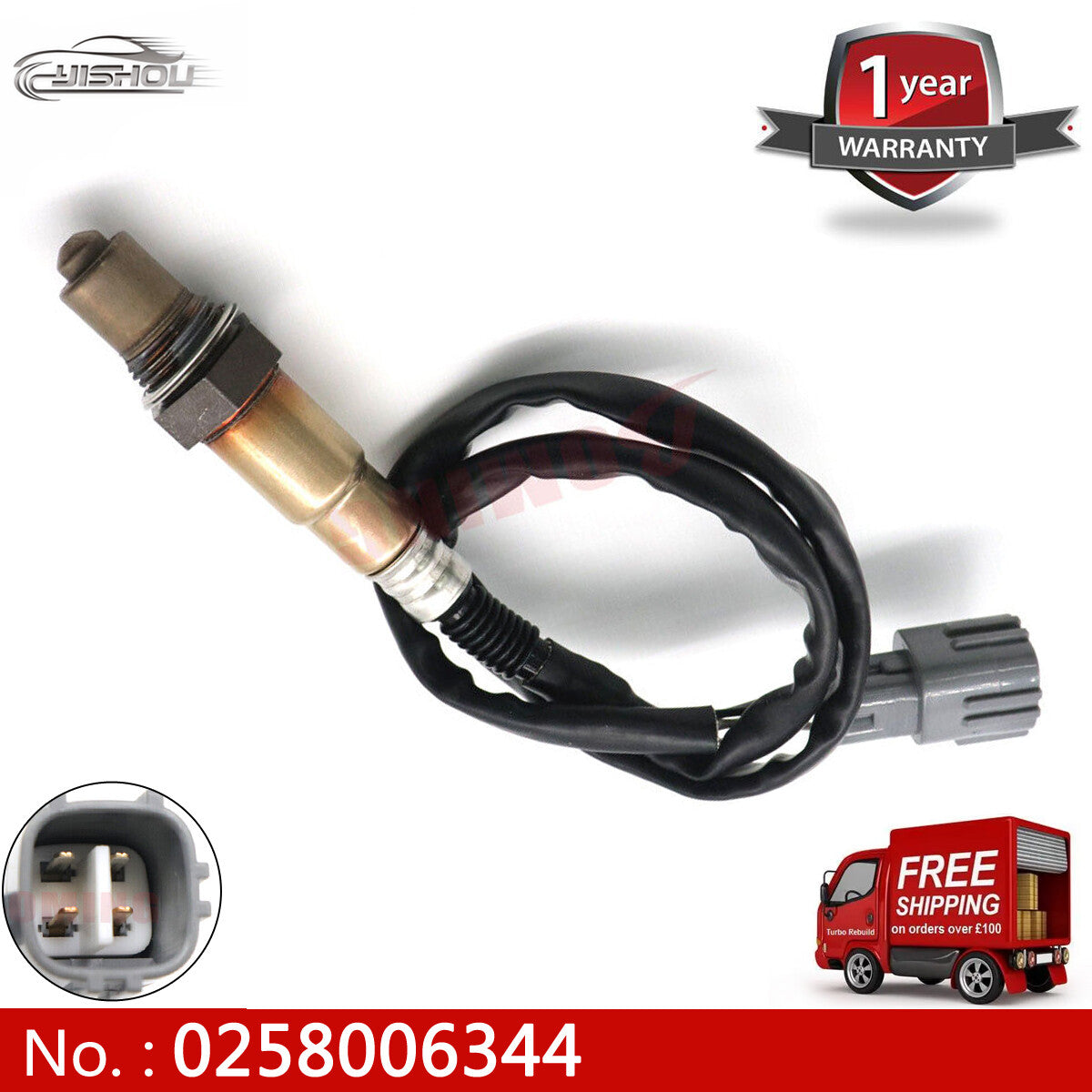0258006344 O2 Lambda sensor for 2003 for Toyota Yaris Hatchback 1.0L (new)