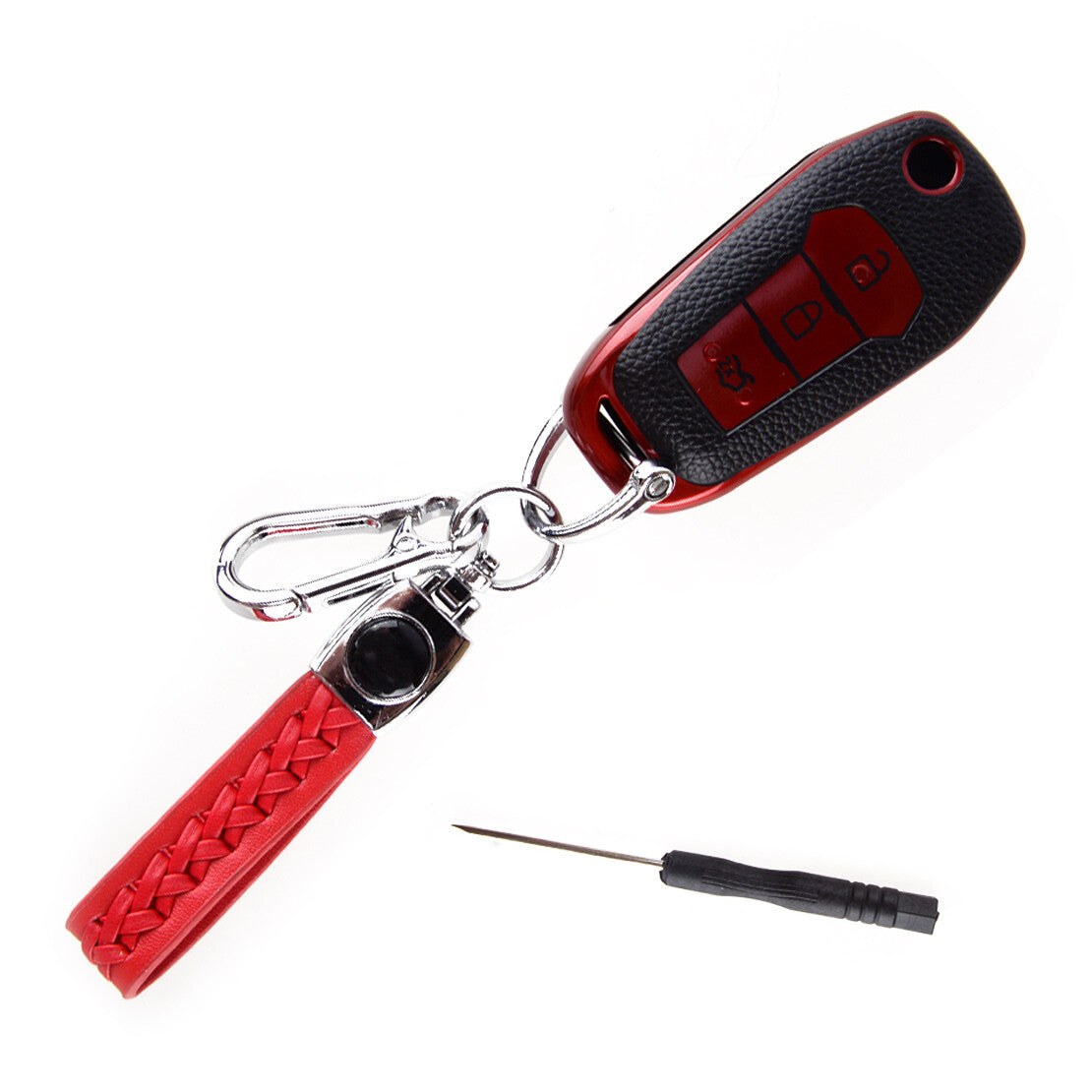 Car Remote Key Fob Case Cover Fit for Ford F-150 F-250 F-350 Explorer Ranger