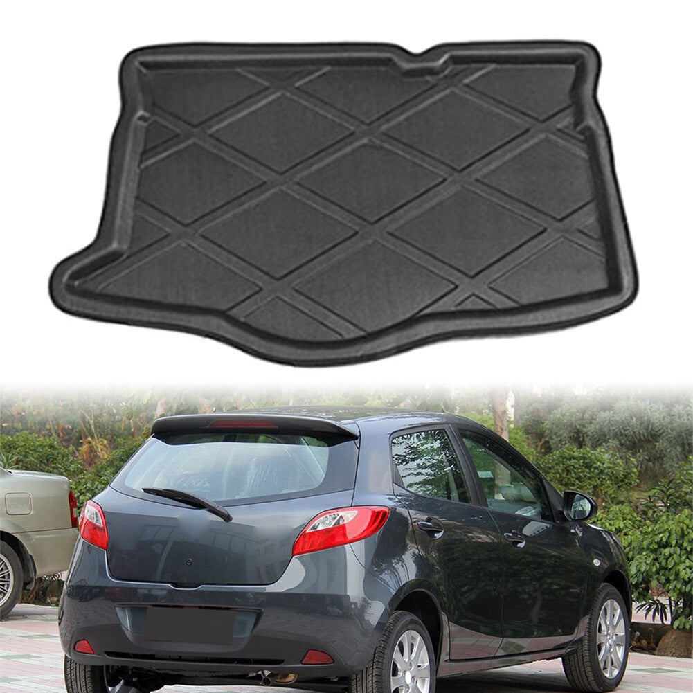 Rear Boot Liner Trunk Cargo Mat Floor Carpet for Mazda 2/Demio GE Hatchback