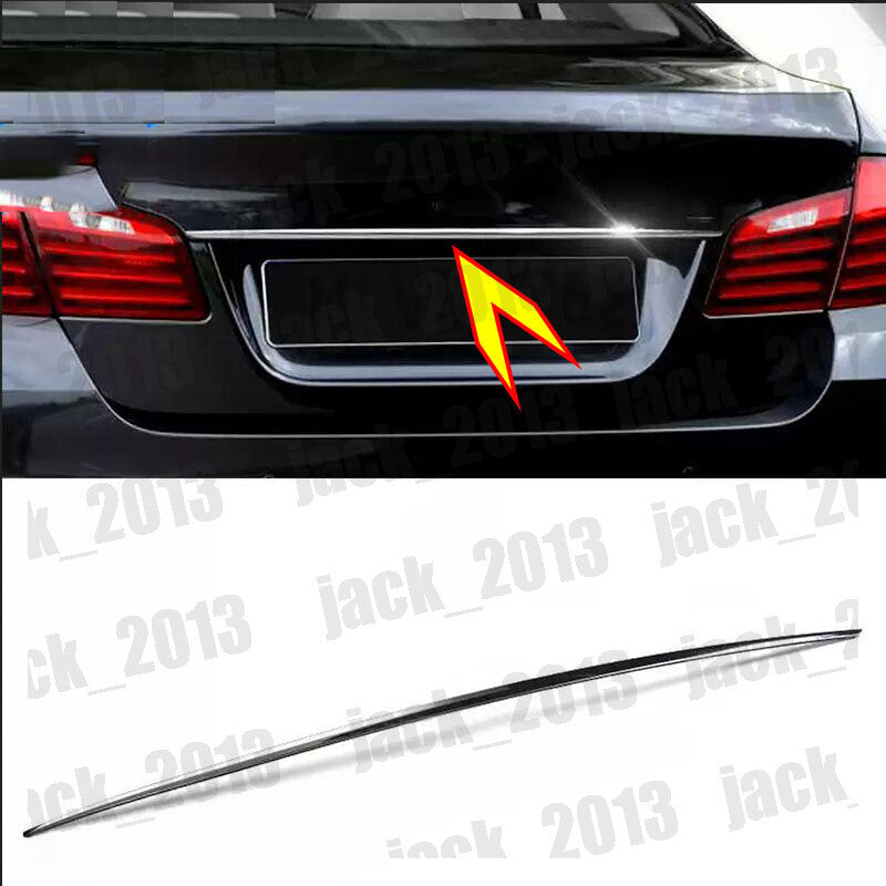 for BMW 5 Series 2011 2012 2023 Stainless Steel Rear Trunk Molding Trim 1pcs