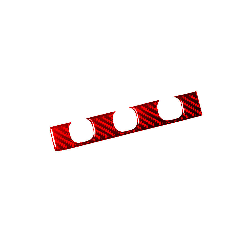 Red Carbon Fiber Dimlight Switch panel Trim for Ford for Mustang Convertible 01-04 A