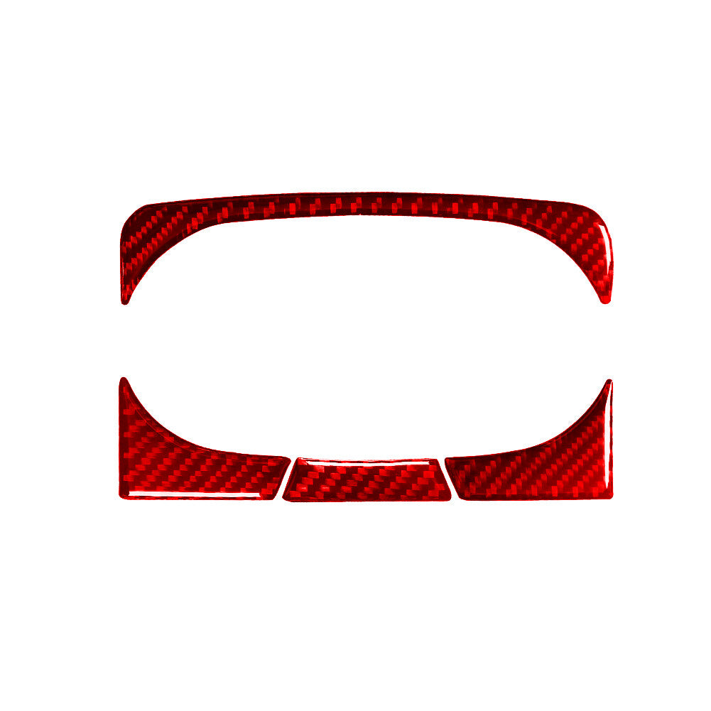 Red Carbon Fiber Rear Armrest Cup Holder for Land Rover Discovery Sport 2015-19