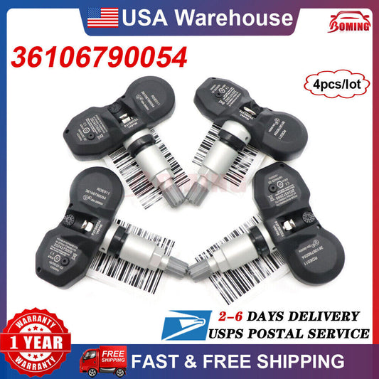 Set of (4) 36106790054 TIRE PRESSURE SENSOR TPMS NEW for BMW for Mini 433MHz TS-BM03