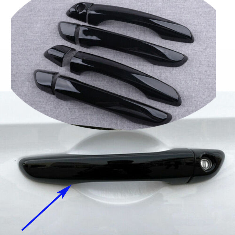 Fit For Auto for Hyundai for Elantra 20-21 ABS Glossy Black Outer Door Handle Cover Trim