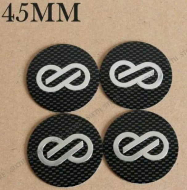4x45mm Enkei wheel center hub sticker rim sticker carbon