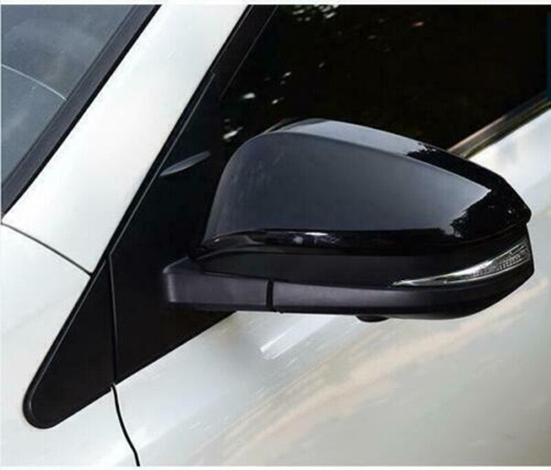 for TOYOTA RAV4 2014-2018 Gloss Black ABS Side Rearview Mirror Cover Cap Trim 2x