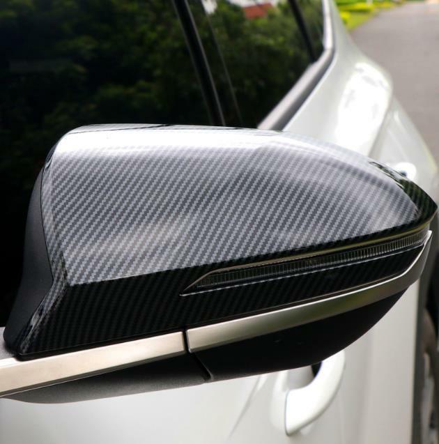 for Hyundai for Tucson 2021-2023 Carbon Fiber 2PCS Side Rearview Mirror Cover Trim