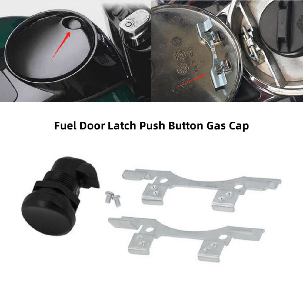 Fuel Door Latch Push Button Gas Cap for Harley Touing Electra Street Glide 92-23