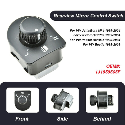 Side Mirror Switch for Volkswagen for VW for Golf for Jetta MK4 2000 2001 1J1959565F