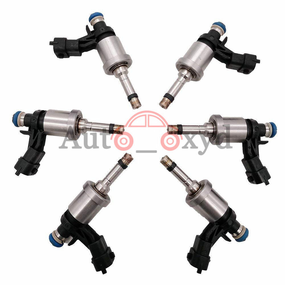 12638530 6x Fuel Injectors For GM for Chevrolet Camaro Traverse for GMC Acadia CTS 3.6L
