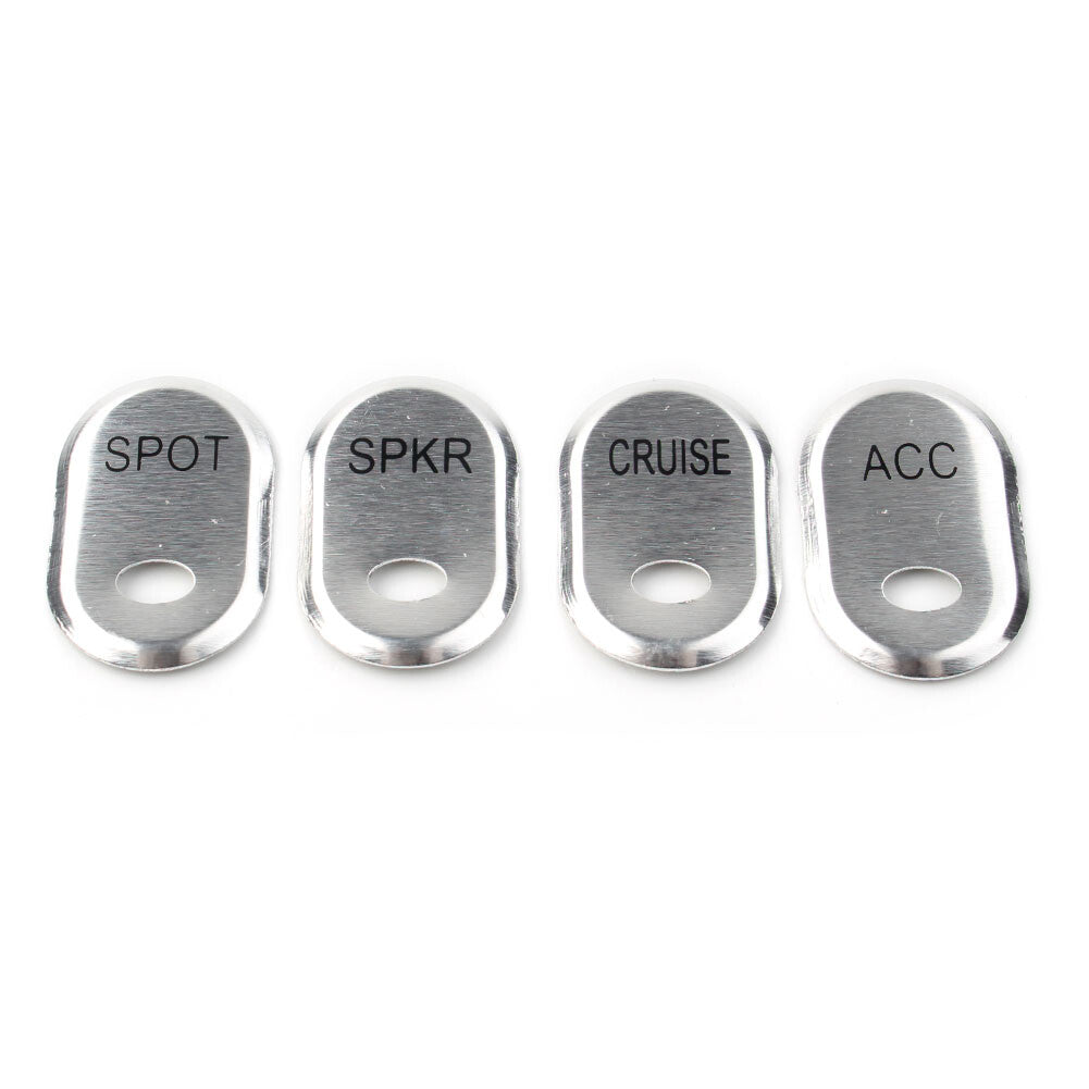 for Harley Touring Electra Glide Road Glide Chrome Brushed Panel Switch Covers