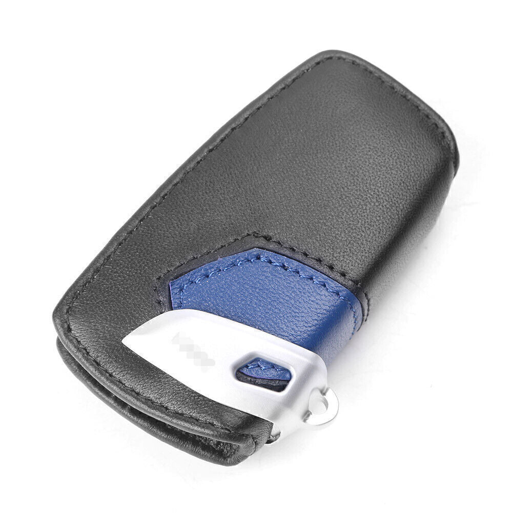 Car Leather Key Holder Case Cover for BMW 2 3 5 Series M3 M5 X1 X3 X5 X6 Blue