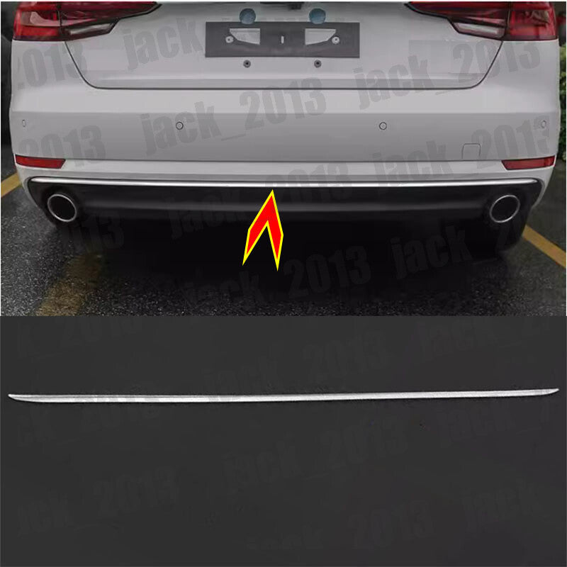 for Audi A4 B9 2017-2022 stainless Car Rear Bumper Protector Strip Trim