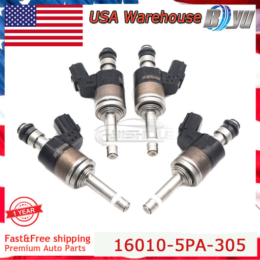 4X 16010-5PA-305 Fuel Injectors Fits for Honda 2018-2020 Accord CR-V 2017-2020