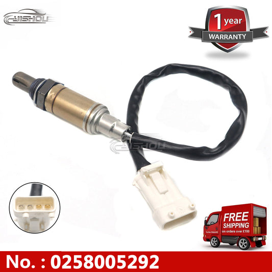 New O2 sensor 0258005292, suitable for Citroen C2, C3, C4, for Opel , for Peugeot , for Porsche , for Volvo .