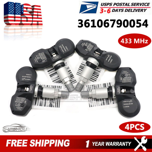 36106790054 Set of (4) 433MHz TPMS TIRE PRESSURE SENSOR for BMW for Mini TS-BM03 US