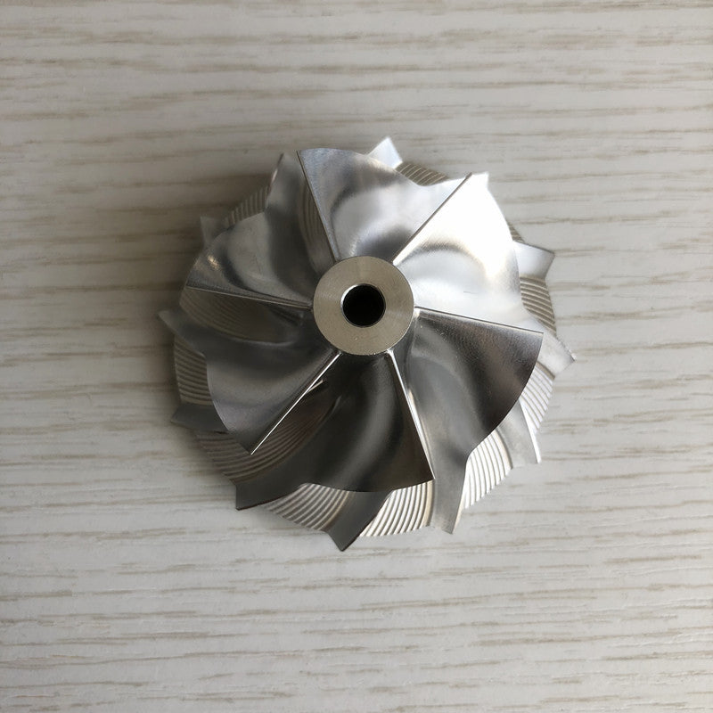 MGT22260DSL Reverse 45.67/59.40 mm 6+6 Blade Performance Billet Compressor Wheel