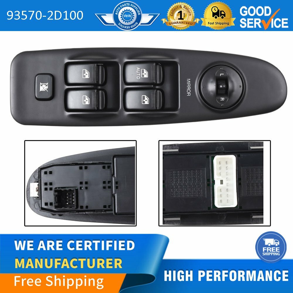 Power Master control window switches 93570-2D100 and 93570-2D000 are suitable for Hyundai for Elantra .