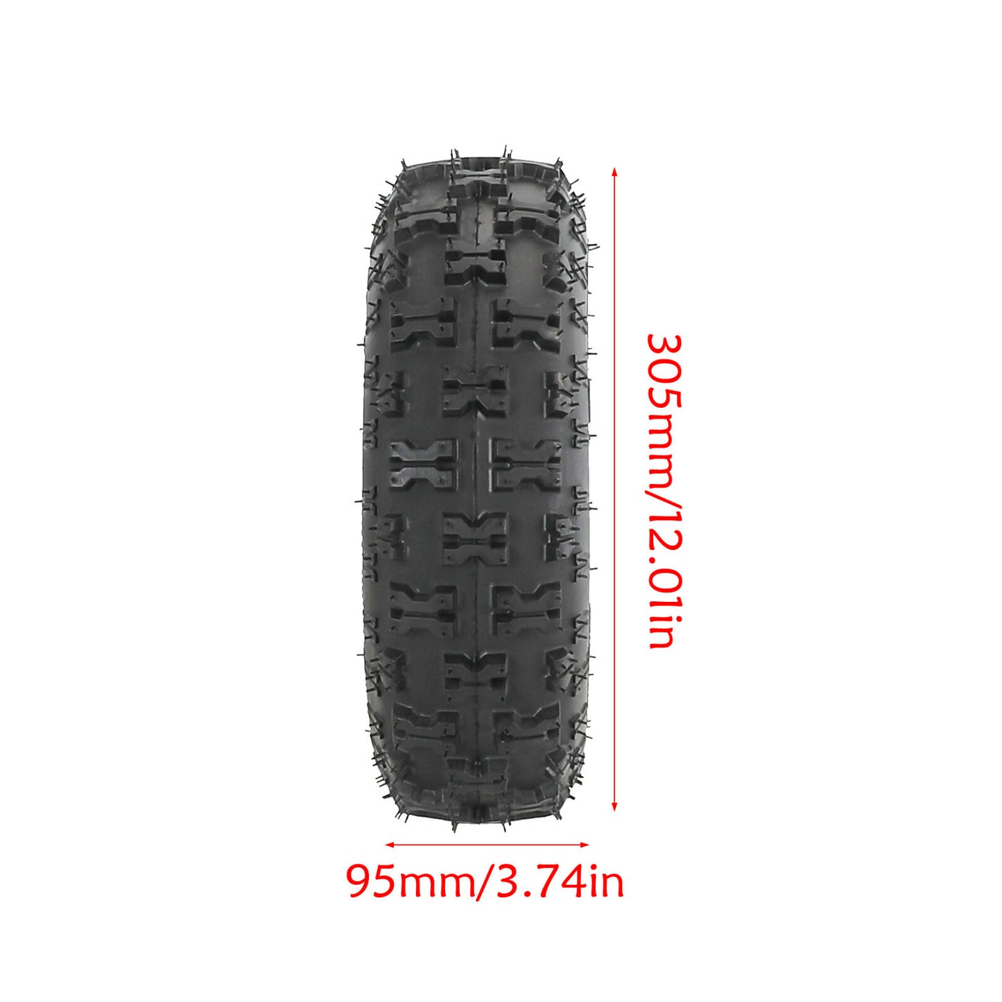 2 x 4.10-6 Tyre Tubeless 410x6 ATV QUAD Bike Gokart Scooter Buggy Lawn Mower