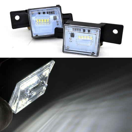 2 white 6000k LED License Plate Light Assy For Chevrlet silverado 1500 2014-2018